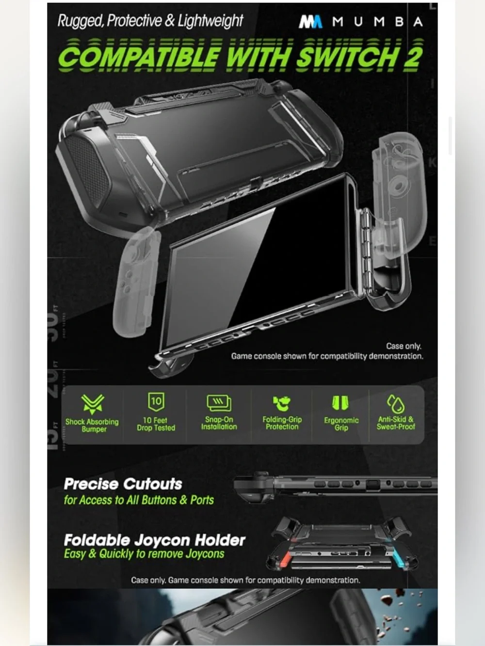 Dockable Case for Nintendo Switch 2 BLACK